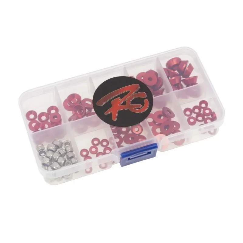125 шт./кор. алюминиевый сплав с потайной головкой и круглой M2.5 M3 M4 набор прокладок