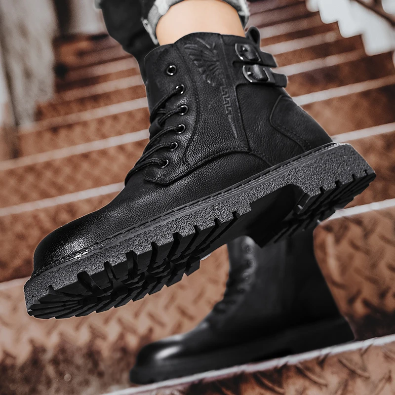 Ботинки Martin с головным убором 38–46 кожаные туфли бархат + 5