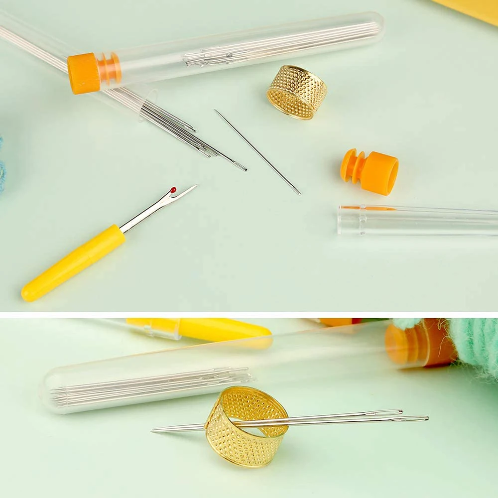25 шт. иглы для ручной вышивки с большими глазками 5 размеров |