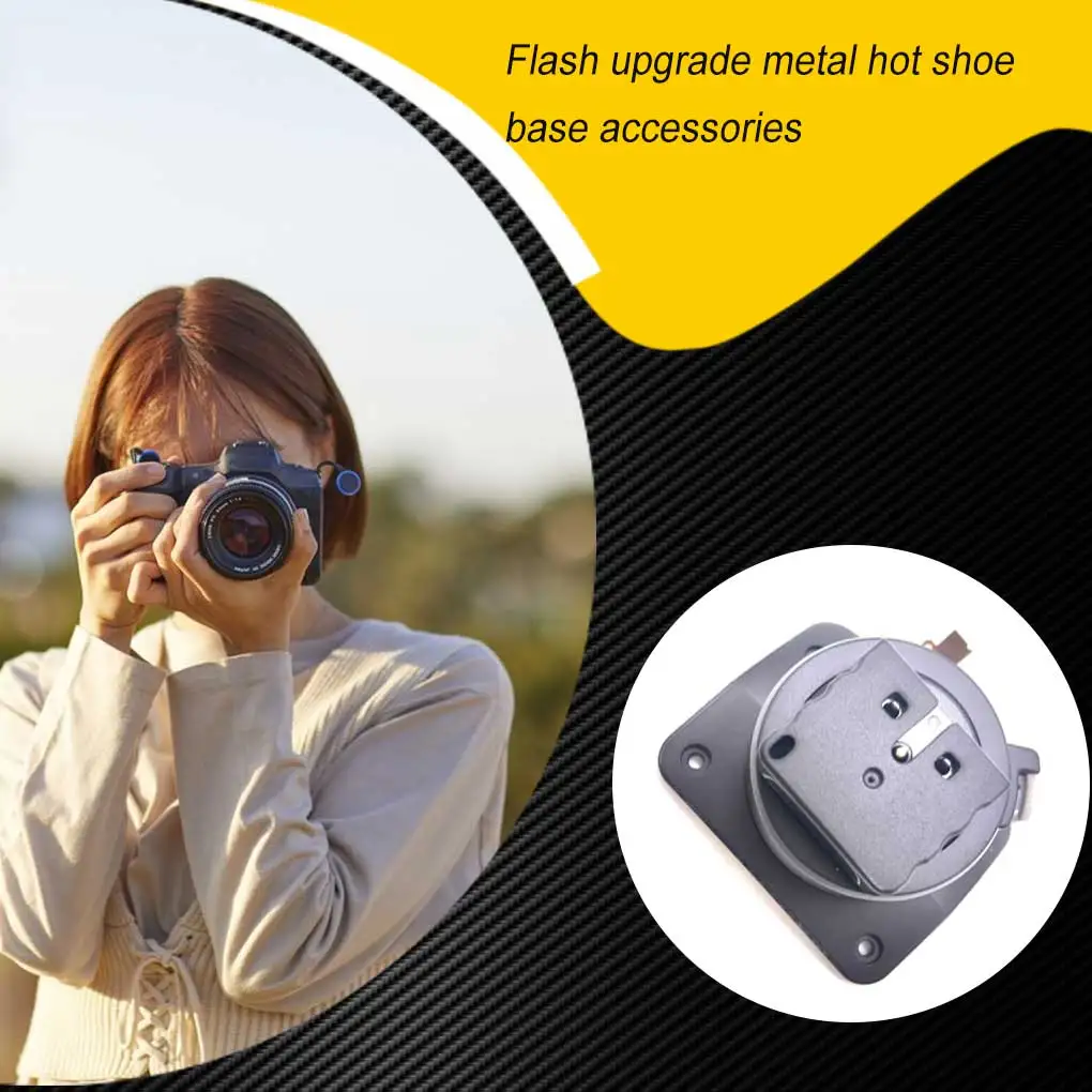 

Hot Shoe Base Camera Flashlight Mount Hotshoe Modified Spare Parts