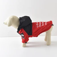 dog assault raincoat sweatshirt rain coat puppy jacket windbreaker assault clothes rainproof dog hoodie cat jersey pet supplies
