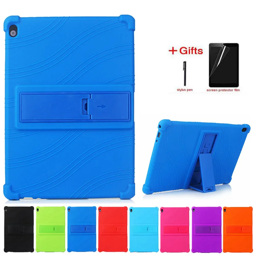 

Soft Silicon Case For Lenovo Tab M10 TB-X605F X505L P10 TB-X705F TB-X705L M10 HD X306F/L 10.1 M10 Plus 10.3 Tablet Case +Gift