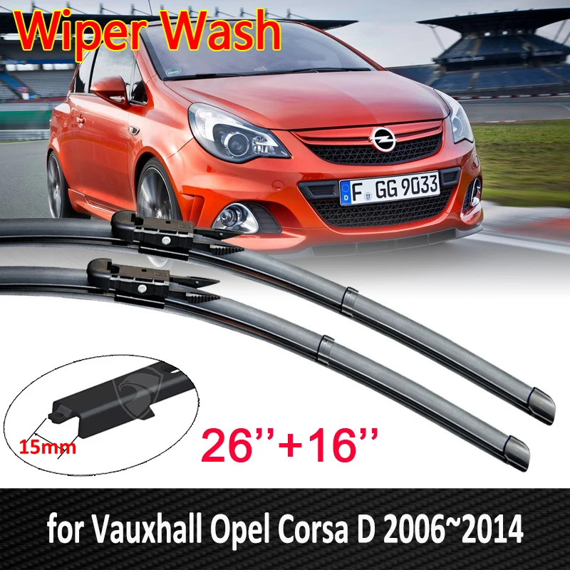

for Vauxhall Opel Corsa D 2006~2014 Car Wiper Blades Front Window Windscreen Wipers Car Accessories 2007 2008 2009 2010 2011