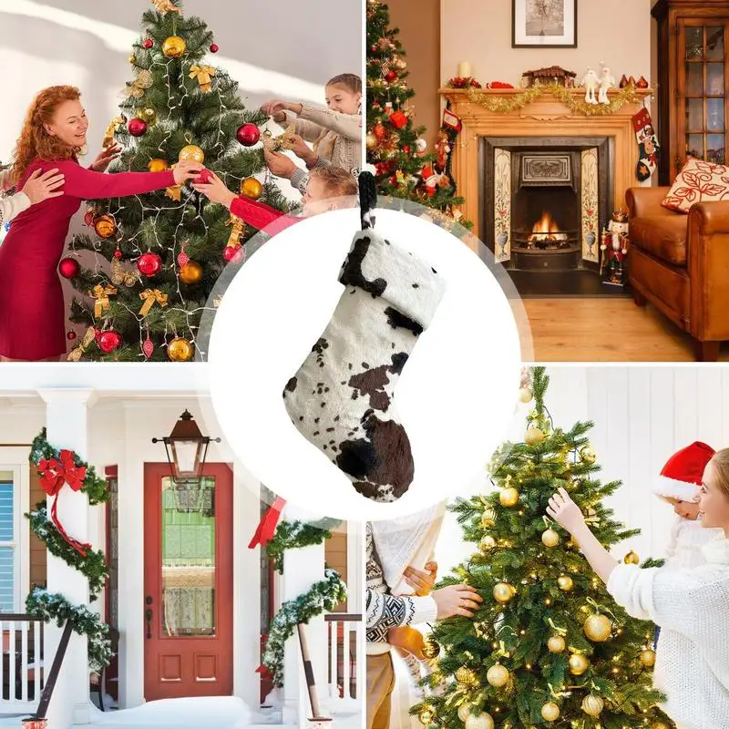 Большие рождественские чулки 20-дюймовый рождественский подарок для фермерского