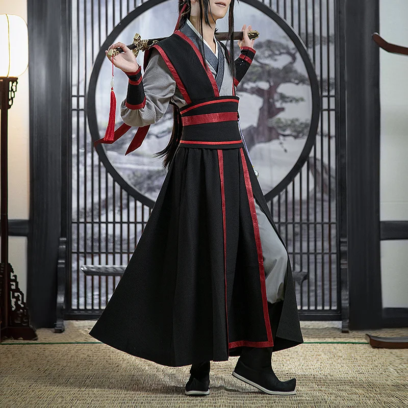 Предпродажа MoDaoZuShi Grandmaster Of Demonic Cultivation Wei Wuxian Youth Ver Косплей Костюм Hanfu Одежда
