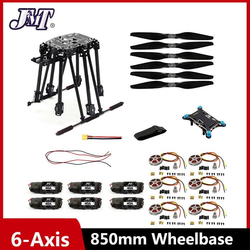 

DIY ZD850 Frame Kit with Landing Gear +5 in 1 Shock Absorber Brushless Motor ESC Propeller for RC FPV Drone Hexacopter