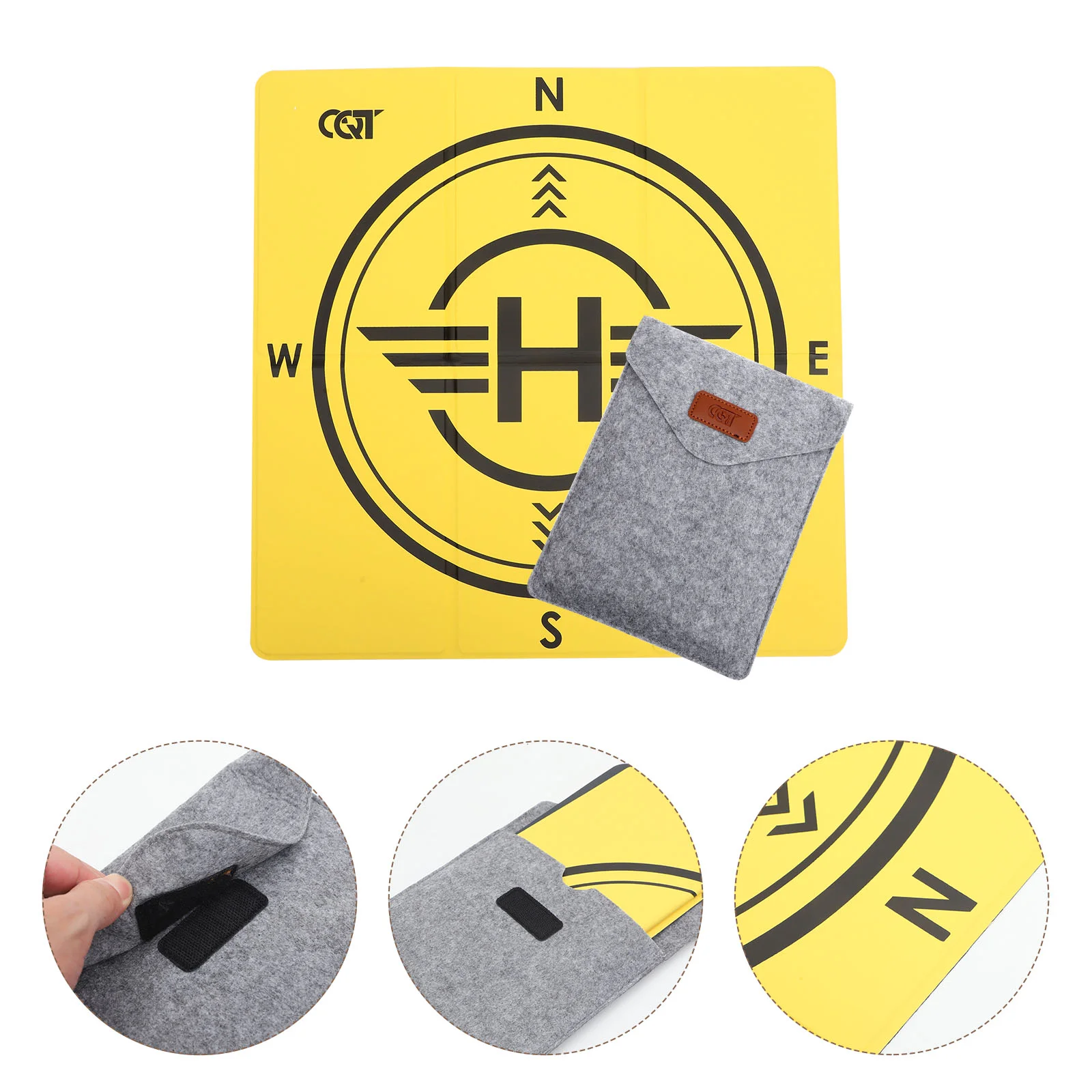 

Drone Outdoor Landing Pad Aeroplane Small Foldable Fast- Parking Apron Race Mat Pu