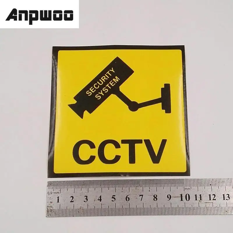 

ANPWOO Waterproof Sunscreen PVC CCTV Video Surveillance Security Camera Alarm Sticker Warning Decal Signs