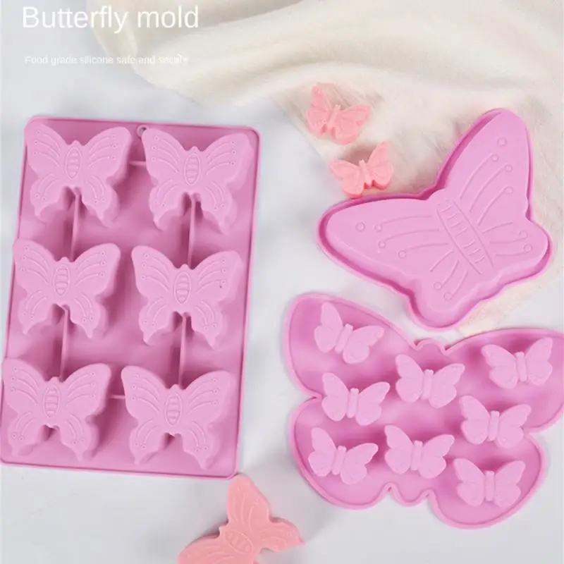 

Silicone Ice Trays 8 Even Baking Mold Cartoon Diy Cake Mold Household Accessories Food Grade Ice Grid Color Random Silicone Mold