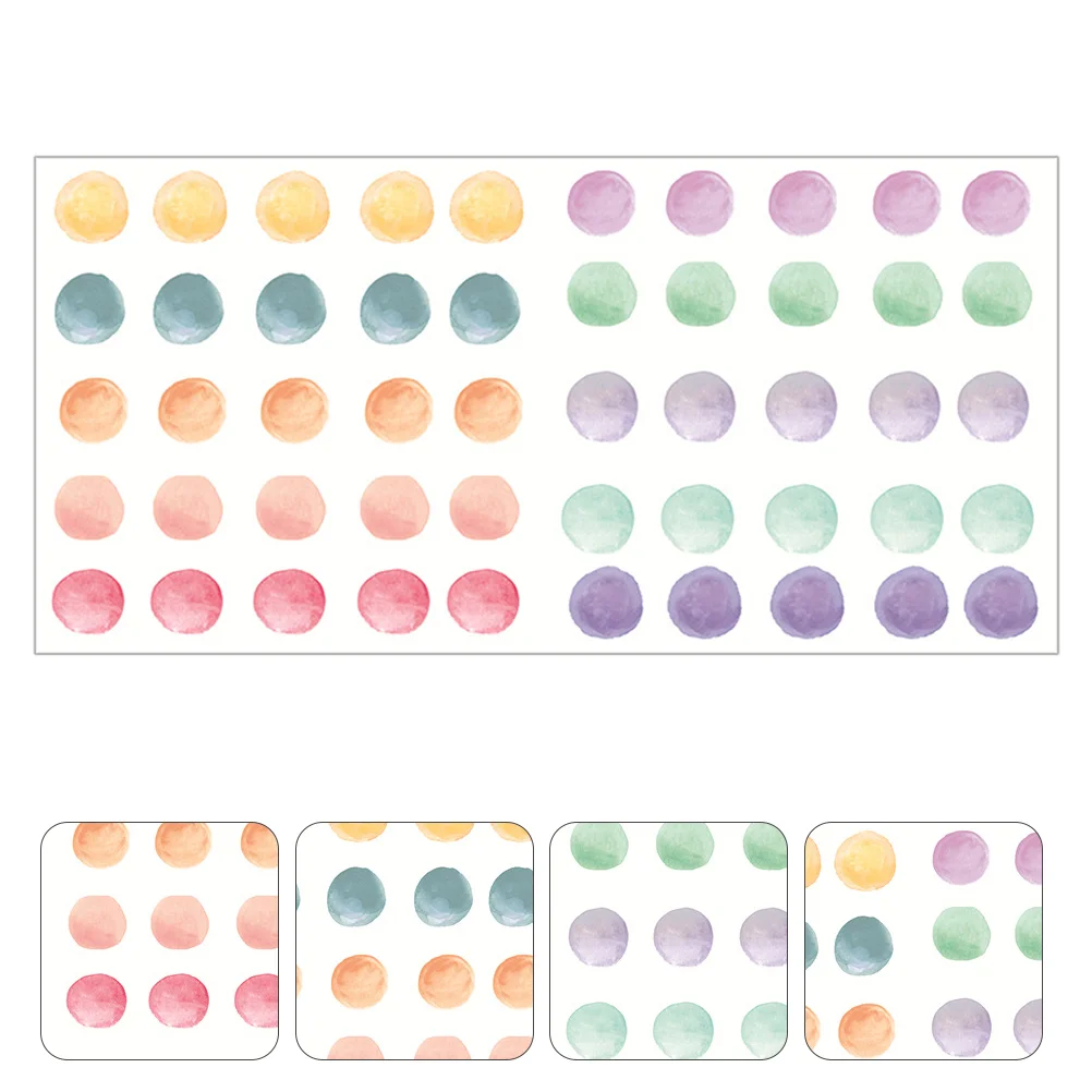 

Wall Decals Dot Polka Sticker Watercolor Decor Kids Decal Stickerspeel Stick Wallpaperroom Nursery Girls Rainbow Classroom