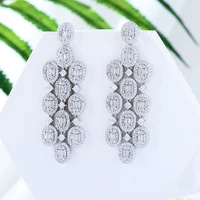 soramoore new charms original delicate luxury stud earrings jewelry with full clear cubic zirconia high quality new design