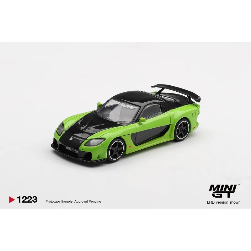 Фото MINIGT 1:64 Mazda RX-7 VeilSide Fortune7 McLaren MCL38 # 4 Ландо Норрис 2024 F1 Hyundai RN22e (VP1) Модель автомобиля из сплава №2