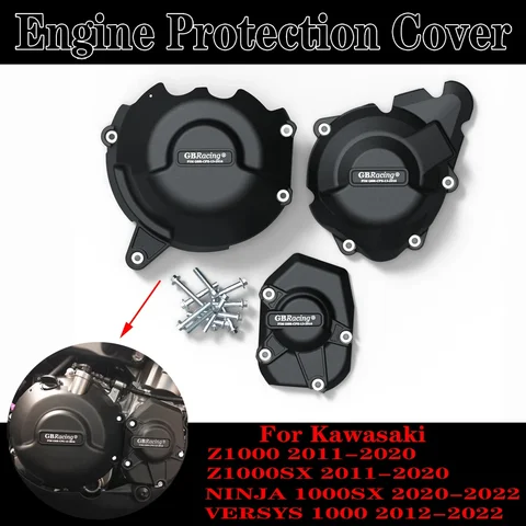 Защитная крышка двигателя для KAWASAKI Z1000 Z1000SX Ninja 1000SX VERSYS 1000 2011-2023, защитная крышка гоночного двигателя