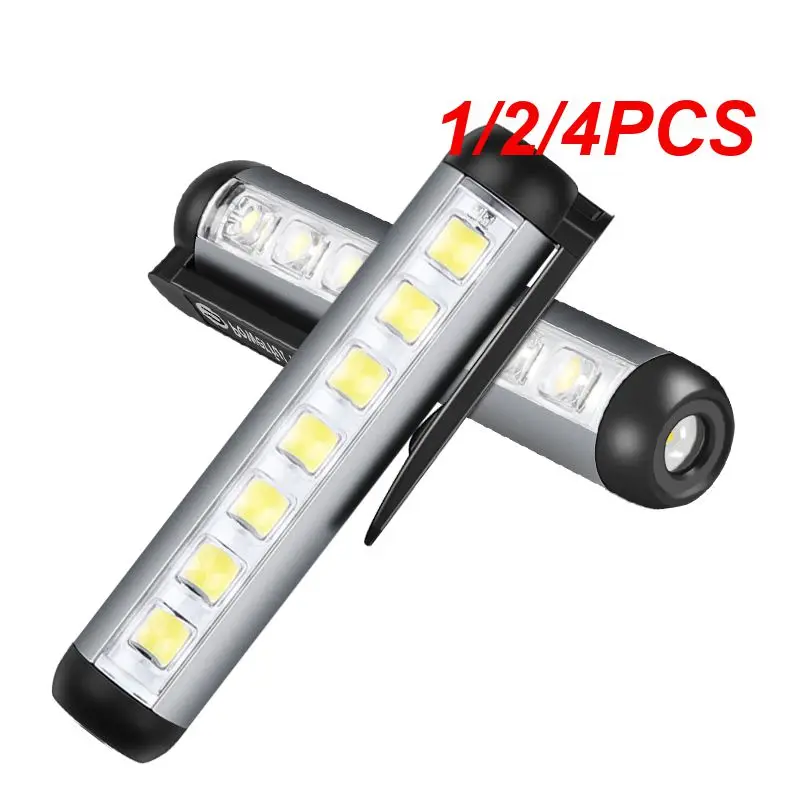 

1/2/4PCS Outdoor Emergency Chargeable Flashlight Lasting Waterproof Portable LED/COB Lamp Tactical Flashlight