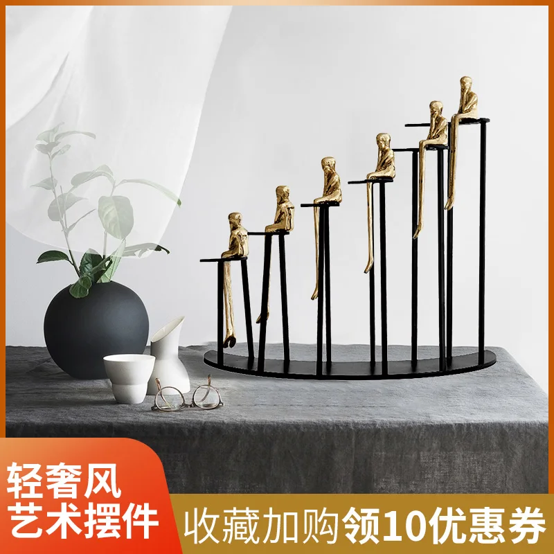 

Модное украшение для дома, роскошная креативная скульптура для гостиной, офиса, отеля, медный декор, высокое качество, стол, искусство, ремес...