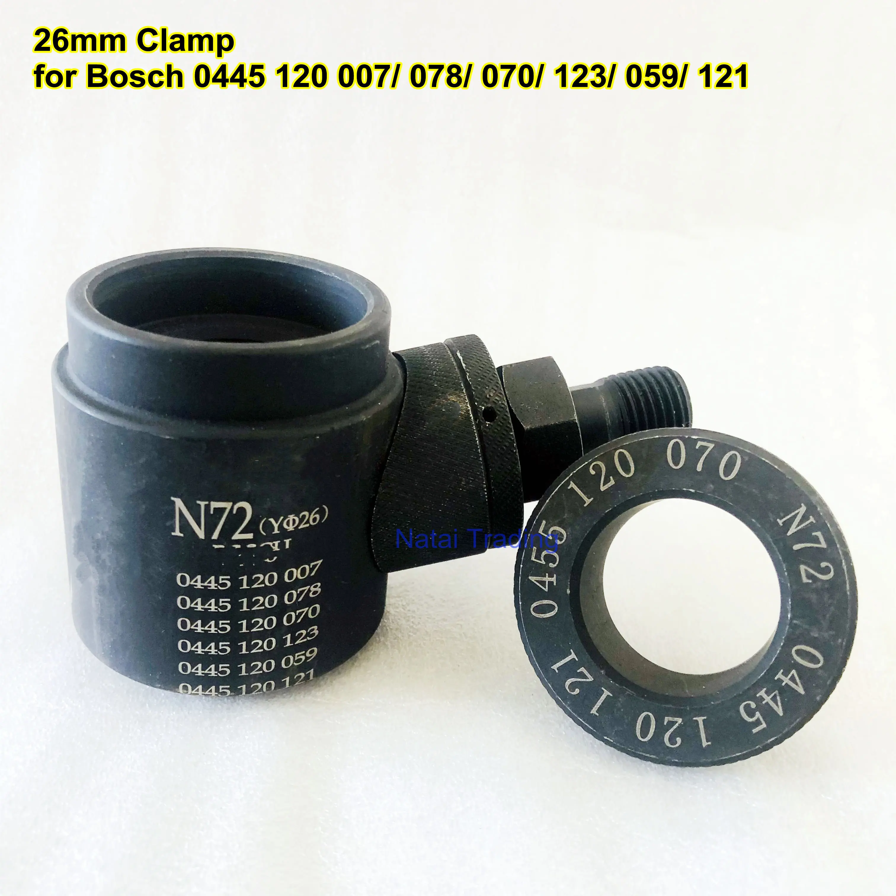 Diesel Injector Clamp N72 for Bosch 0445120059 007 123 078 070 Common Rail Injector 26mm Adaptor Repair Tool