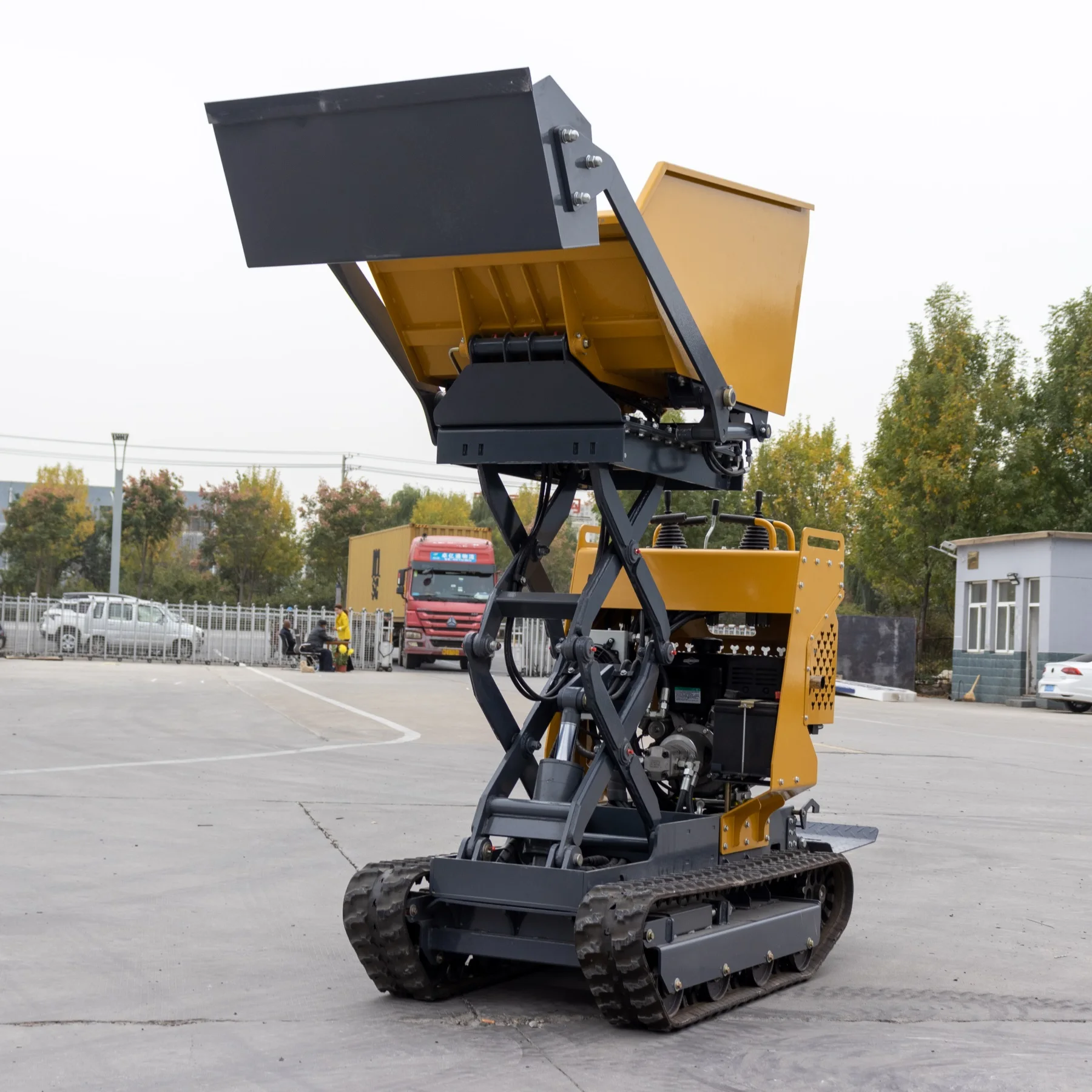 

CE Mini LoaderCrawler Loader FREE SHIPPING Automatic Manual Mini Tracked Dumper Hydraulic Diesel Dump Transporter