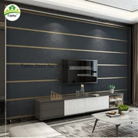 modern deerskin velvet wallpaper non woven fabric 3d stripe living room bedroom tv background wall stickers 9 5m roll