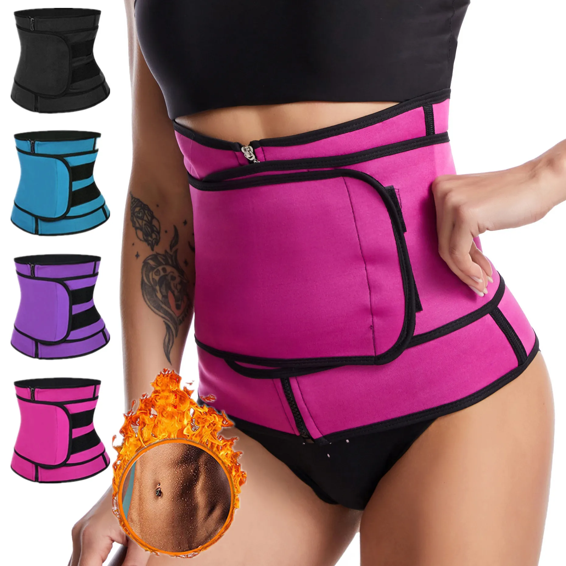 

1pc Ladies Body Building Body-shaping Belt Waist Shaper Neoprene Belting Belt Waist Shaping Belt Waist Trainer Shapewear Women