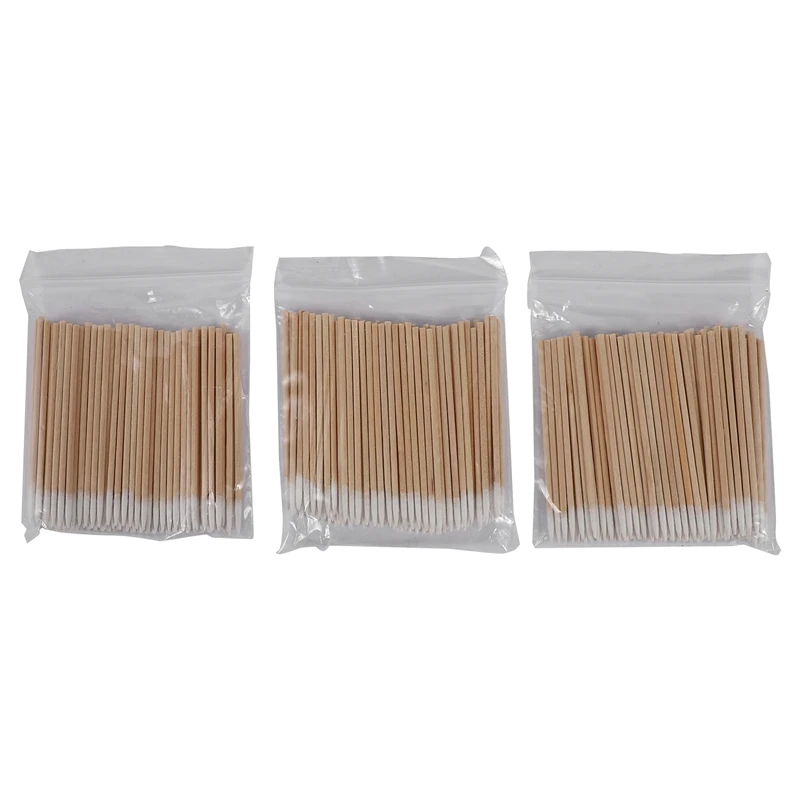 300Pcs Cosmetics Permanent Makeup Health Care Ear Jewelry Cleaning Stick Bud Tip Kapok Head Cotton Swab