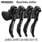 SENSAH Road переключатели передач велосипеда 2X7 2  82  92X102X1 1-скоростной рычажный тормозной велосипедный переключатель, совместимый с 6800 R8000 R7 Claris Sora