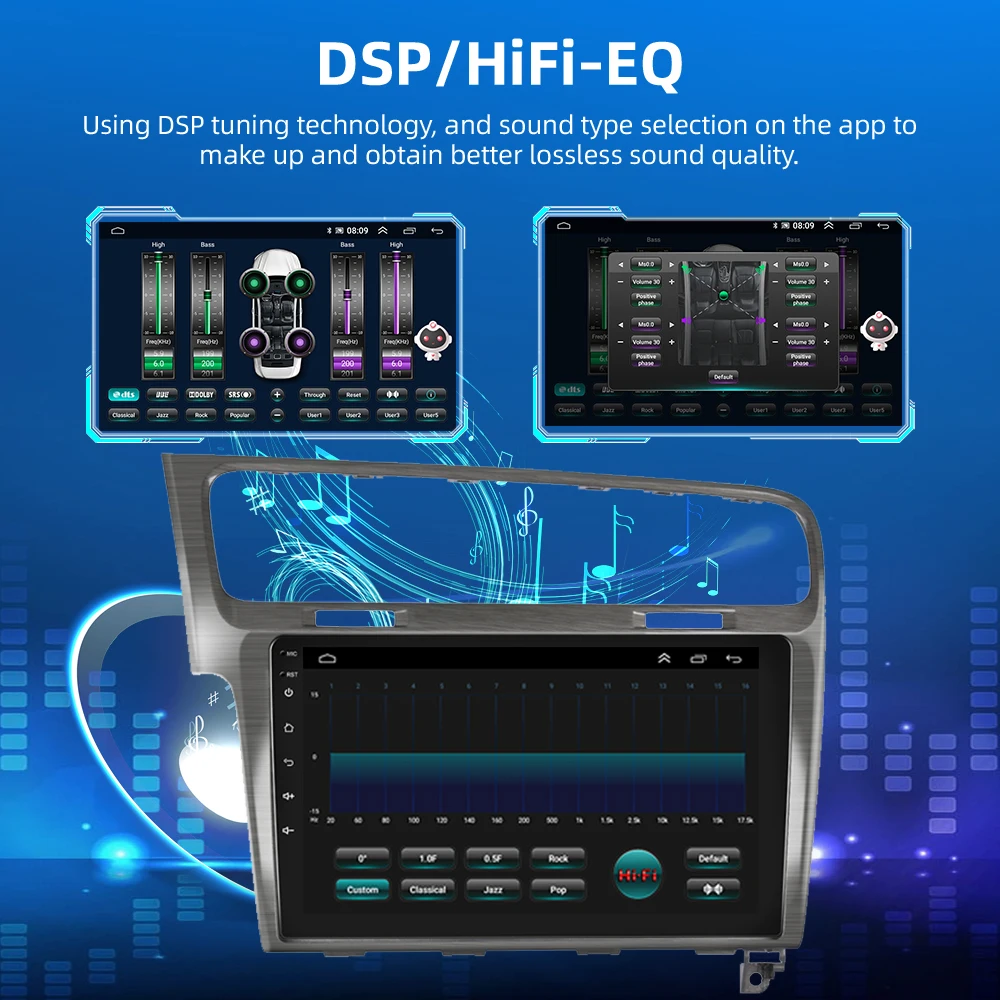 Автомагнитола AMPrime 4G Android для VW Volkswagen Golf 7 2013-2018 мультимедийный видеоплеер Carplay