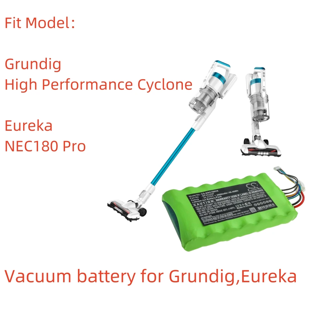 Литий-ионный Вакуумный Аккумулятор для Eureka 25 2 в 2000 мАч высокопроизводительный