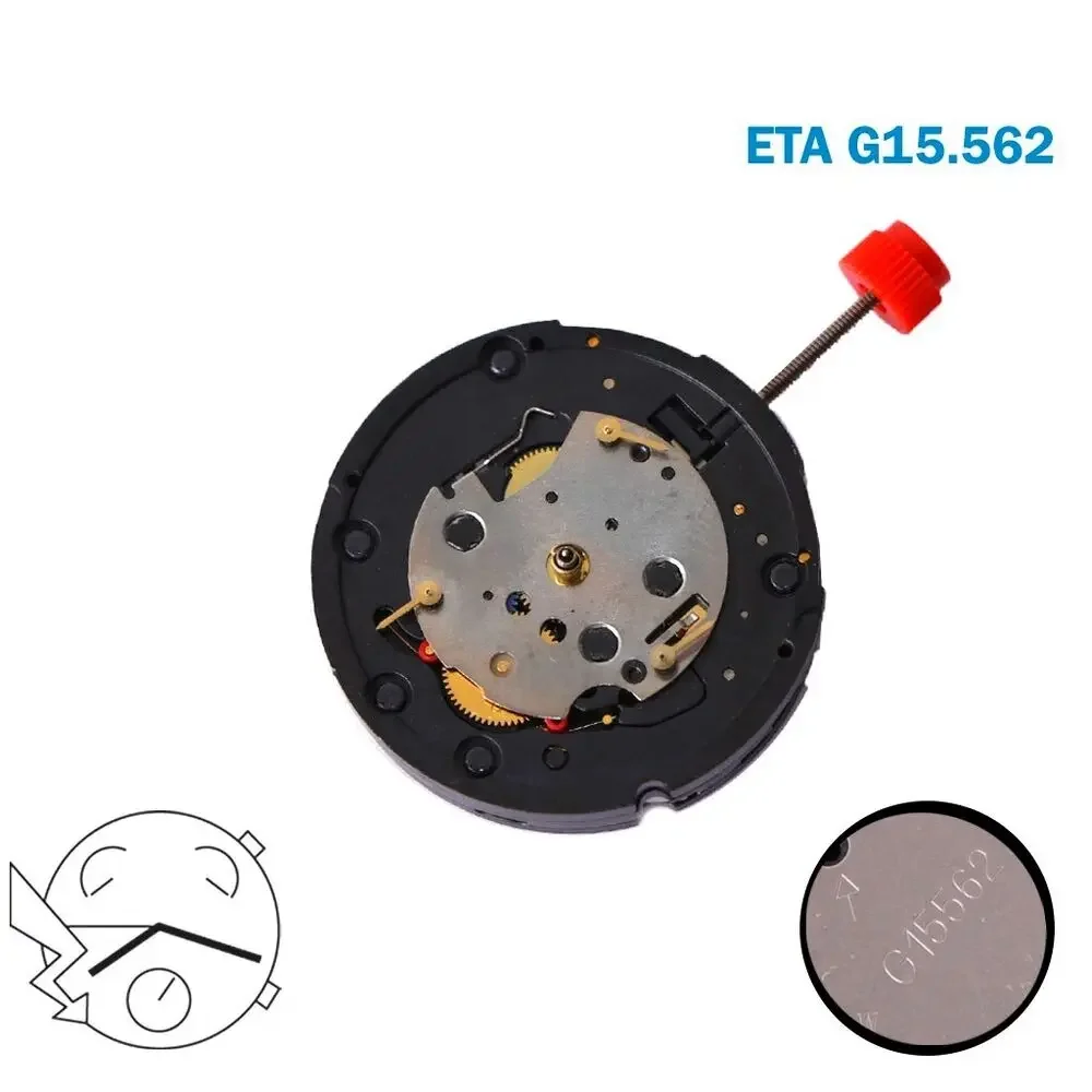 Часовой механизм G15.562 ETA кварцевый аналоговый 3 стрелки совершенно новый