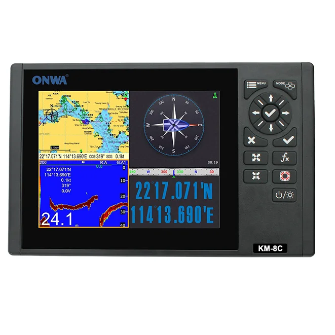 ONWA KM-12C (Новинка!) 12-дюймовый GPS-Графический Плоттер многофункциональный дисплей с