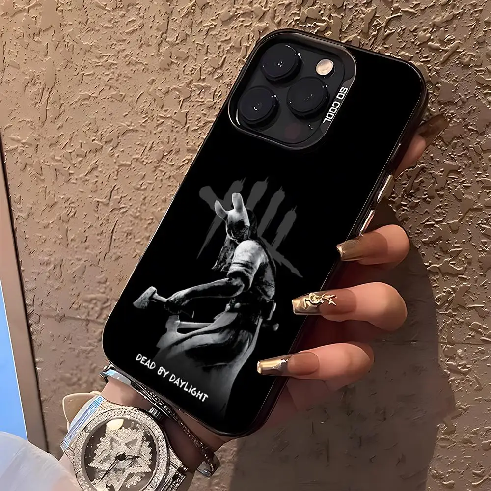 Фото Чехол для игрового телефона D-Dead By Day Lightes для iPhone 17 Air 16 15 14 Plus 13 12 11 Pro XS Max, серебристо-черный бампер-чехол №1