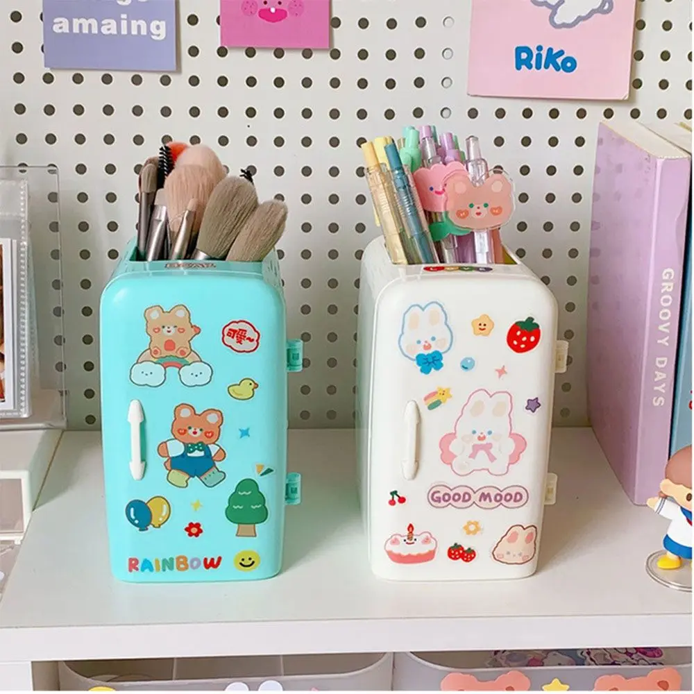 

Creative School Stationery Pencil Organizer Desktop Storage Box Cosmetic Holder Refrigerator Pen Holder Desktop Makeups