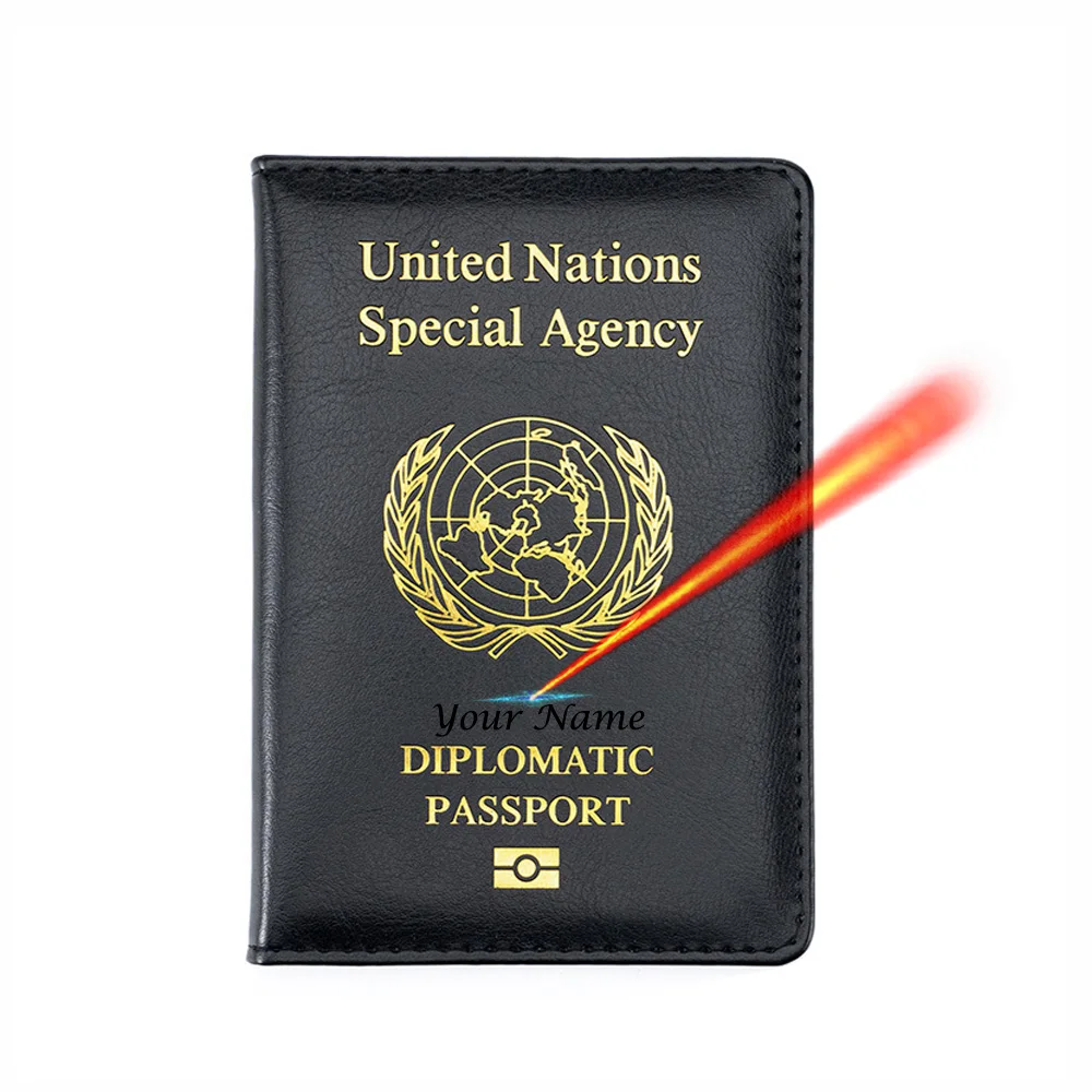 United Nations Diplomatic Passport Cover Personalized Designer Passport Holder