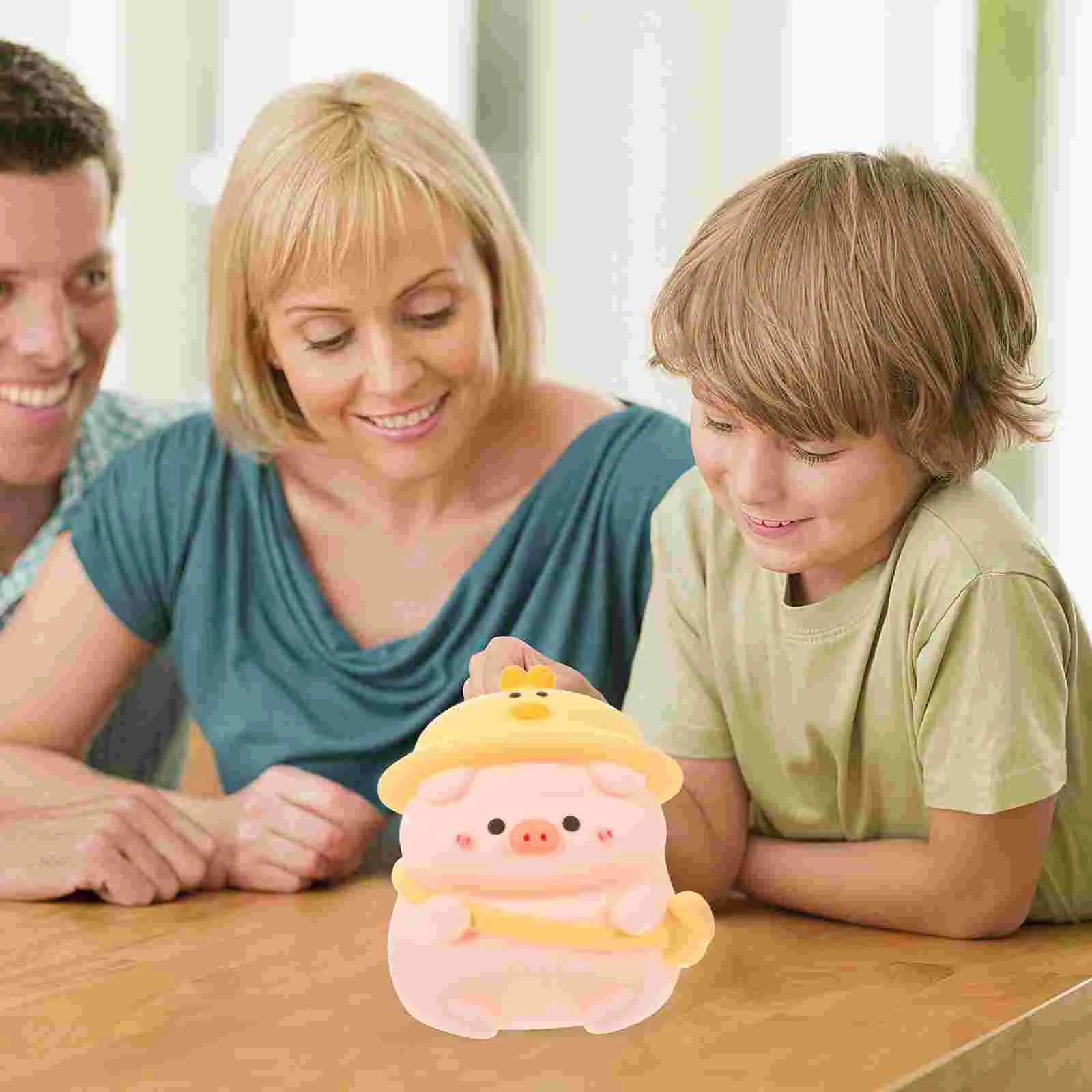 

-shape Coin Container Piggy Bank Coin Storage Jar Piggy Bank Adornment