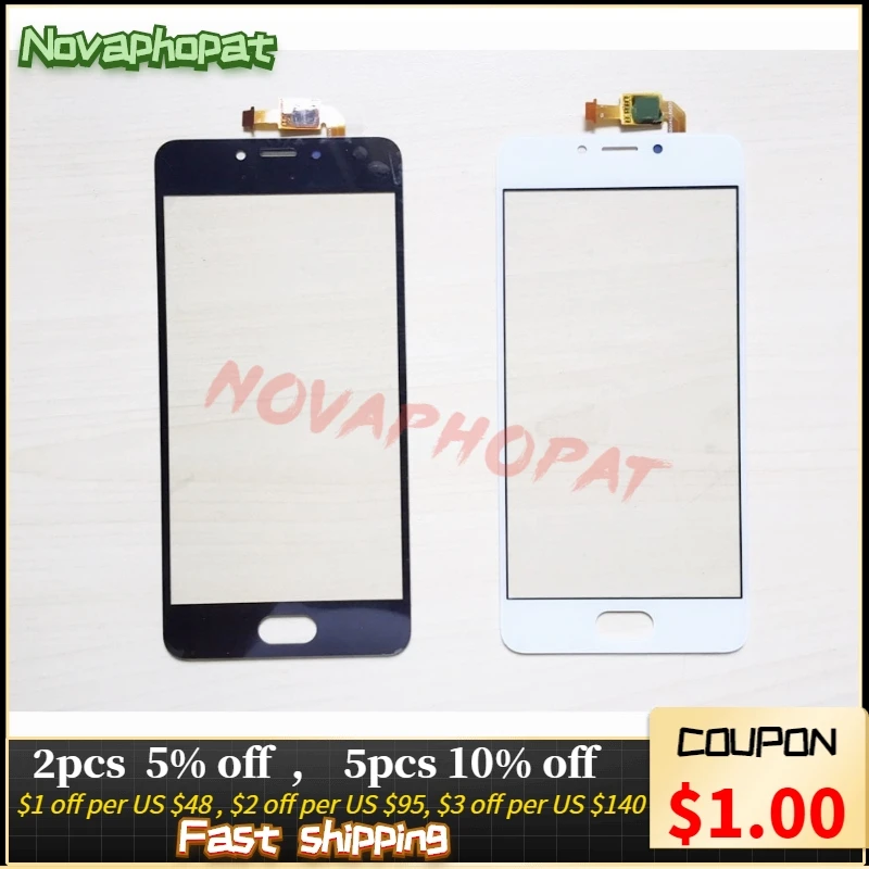 

Novaphopat Black Sensor For Meizu M5C / Meilan 5C / M5s M5 S / M3 note L681h M681h Touch Screen Digitizer Glass Panel