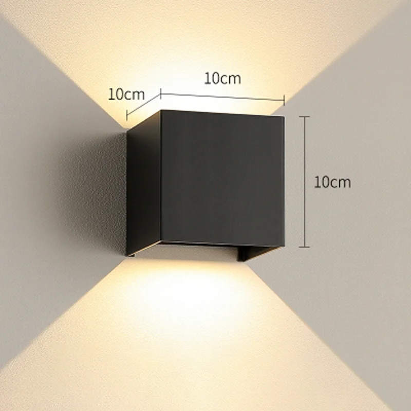 Adjustable Mounted LED Wall Lamps Outdoor Waterproof IP65 Aluminum Lights up down Garden garden corrior arandela externa |