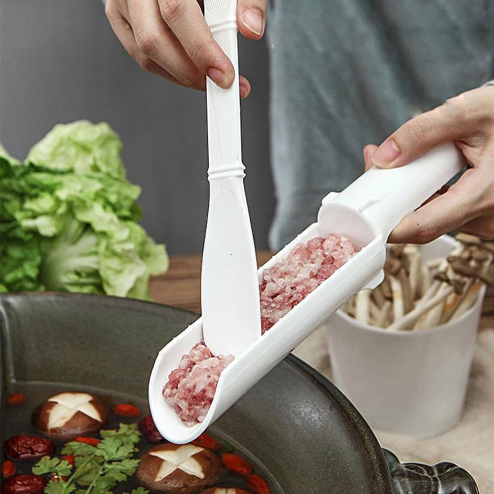 Meatball Machine DIY Mold Round Meatball Pie Meat Shovel Shrimp Slide Ball Digging Spoon Home Cooking Tools Kitchen Accessories images - 6