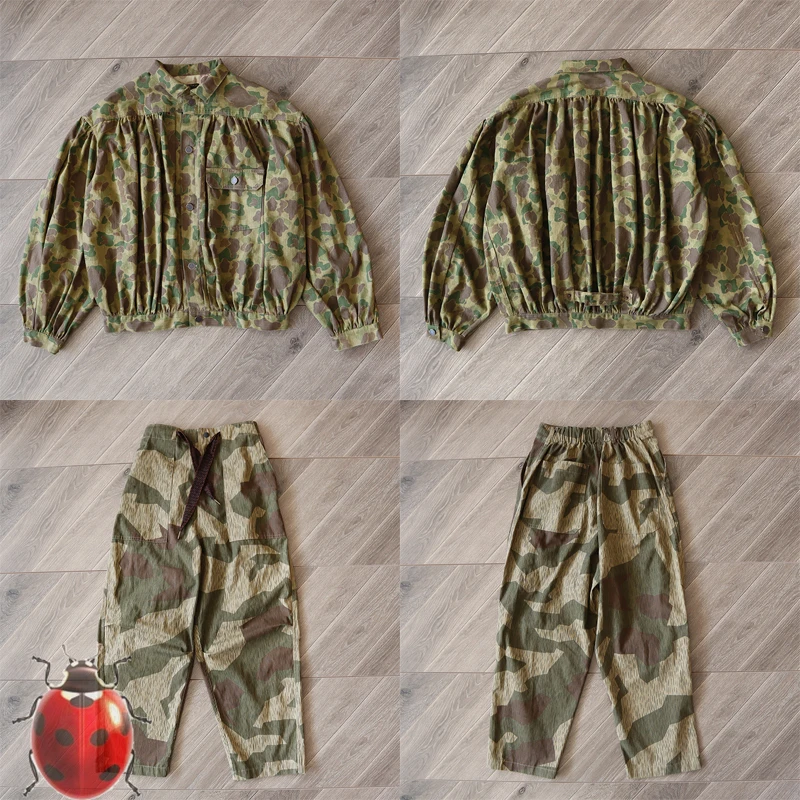 Kapital Camouflage Pleated Jacket Men Women Hip Hop high Quality Outerwear Male Clothes