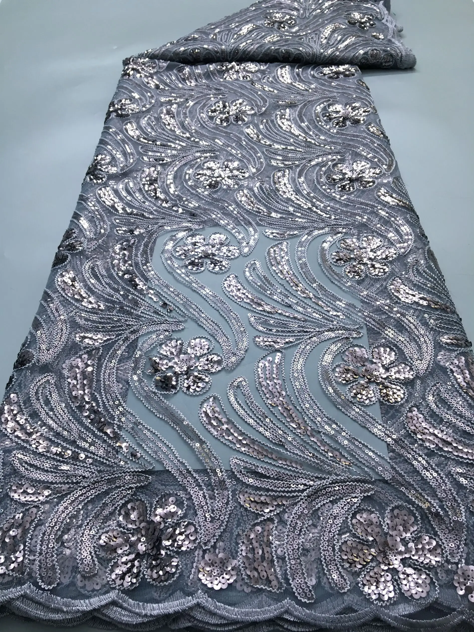 Золотая Французская Сетчатая Тюлевая Ткань 5 Ярдов Роскошное Африканское