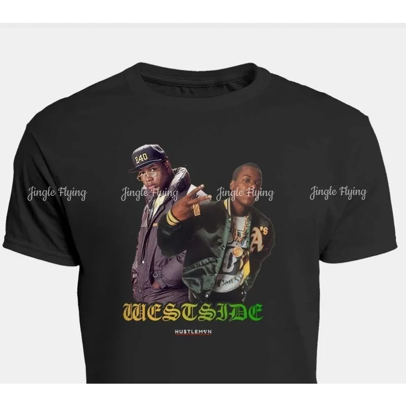 Футболка Westside E-40 And Too Short Bay Area Oakland Vallejo Verzuz в стиле хип-хоп 90-х черная футболка рэп