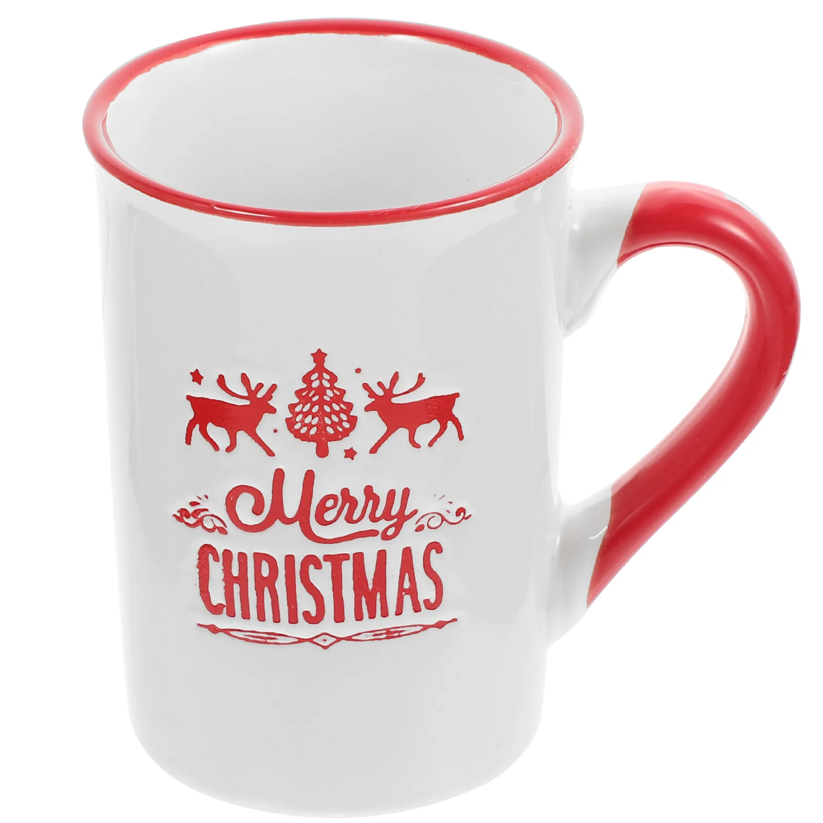 

Cup Christmas Mug Ceramic Coffeemugs Cups Printing Cereal Watergift Drinking Teaespresso Tumbler Latte Breakfast Hot Beverage