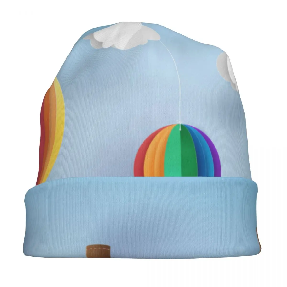 

Colorful Hot Air Balloon Cloud Hat for Men And Women Knitted Bean es Soft Turban Hat Hip Hop Beanie