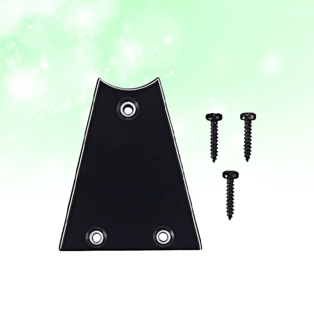 1 Set Plastic 3 Holes Truss Rod Cover Plate with Screws for Electric Guitar Bass Parts