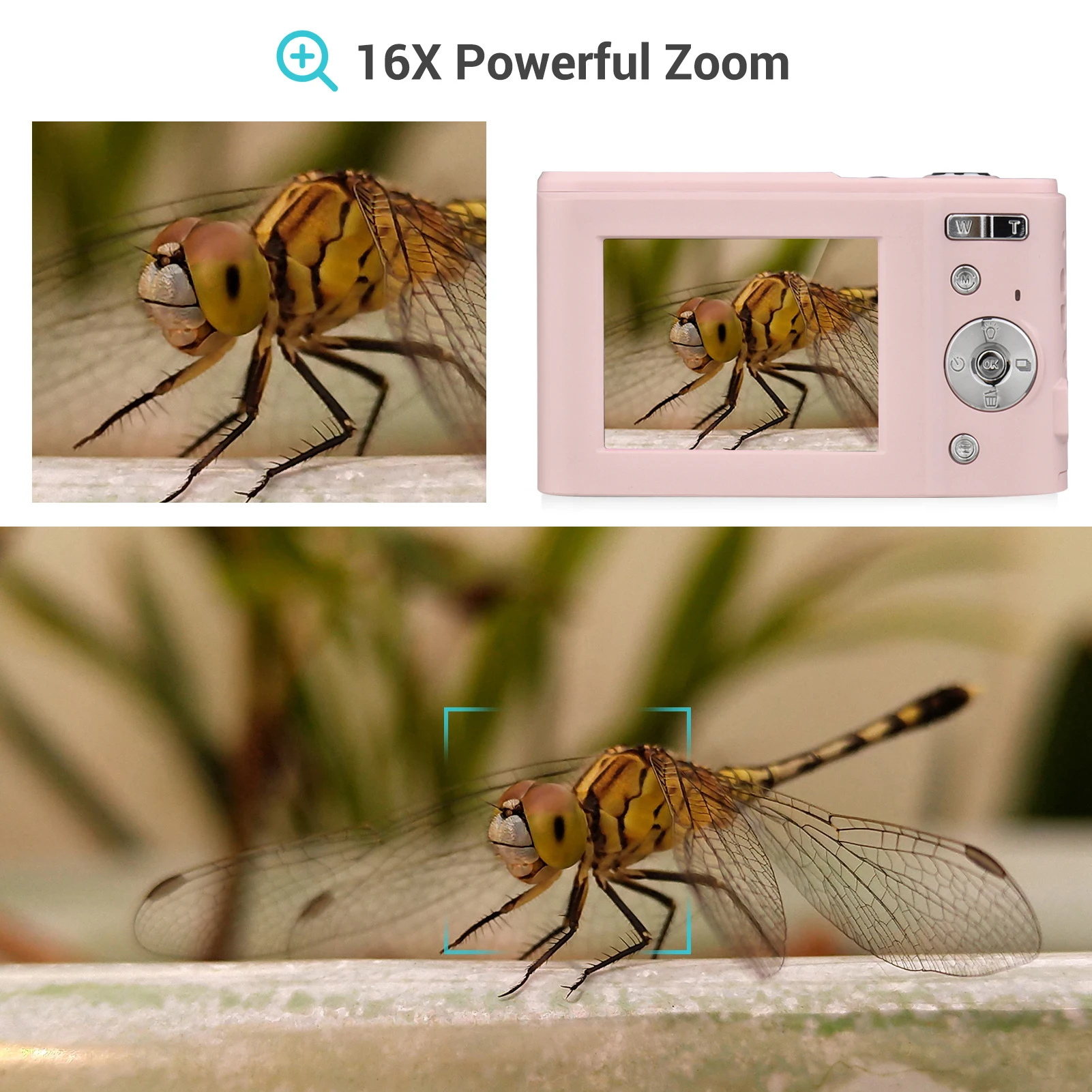 Портативная цифровая камера Andoer DC311L-AF с разрешением 48 Мп и 1080P 2 4-дюймовым