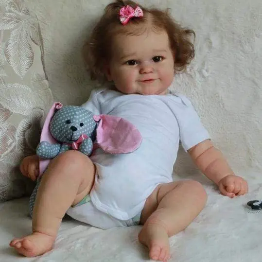 

Виниловая Кукла Reborn Maddie, Реалистичная трехмерная Раскрашенная кожа с венами, многослойная Коллекционная Художественная кукла, подарки для детей, 50 см