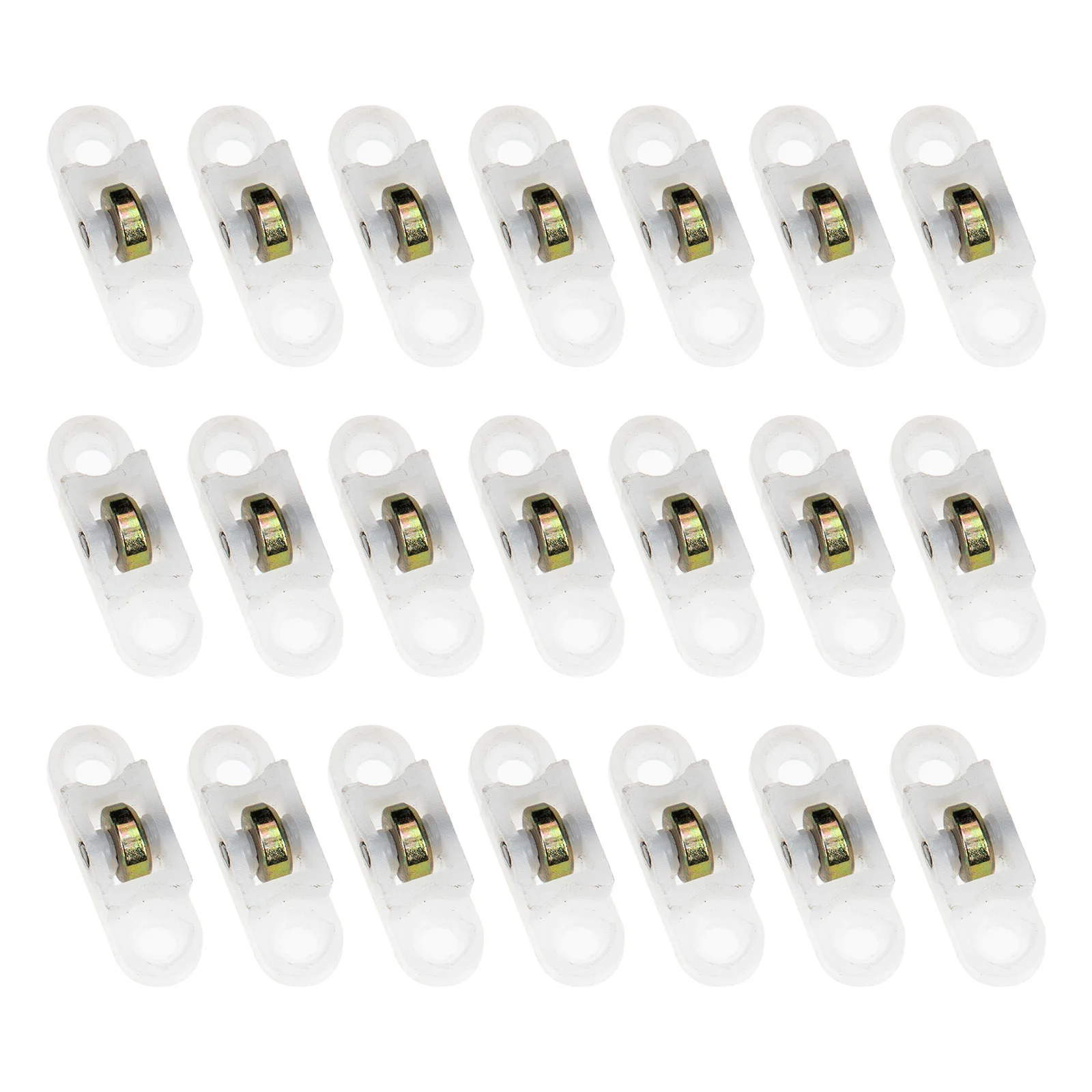 20 Pcs Screen Pulley Drawer Rollers Sliding Door Single Wheel Cabinet Nylon Window Track Accessories