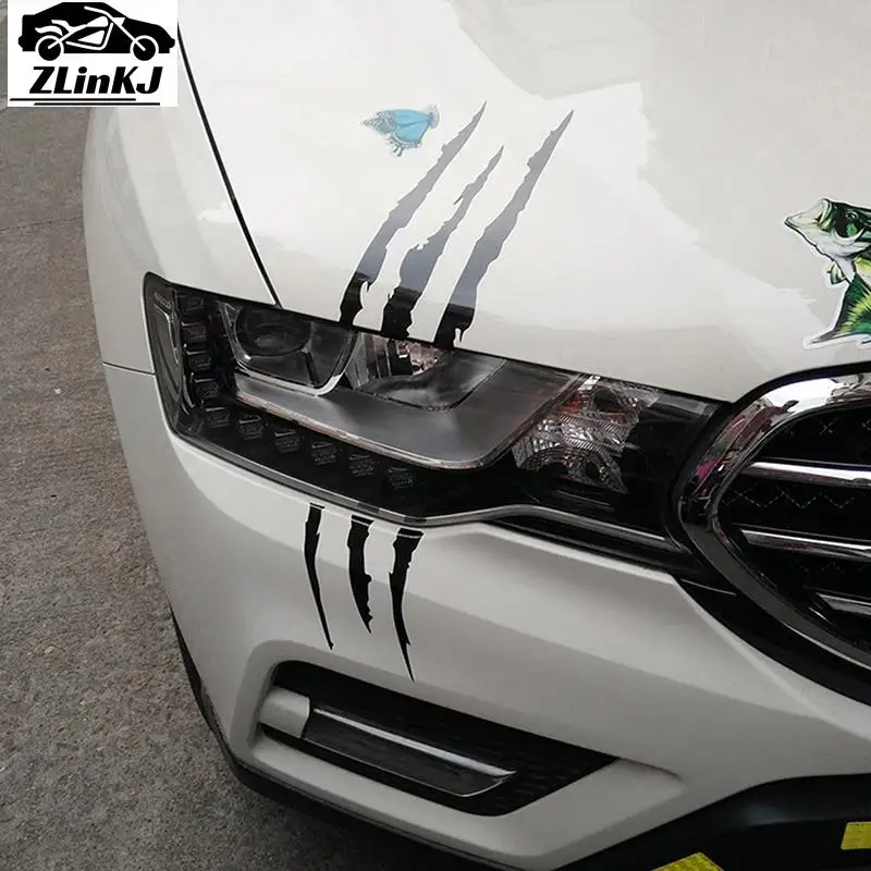 

Стильные Автомобильные фары, персонализированные автомобильные наклейки, монстр-коготь, фотовспышка, аксессуары для автомобиля