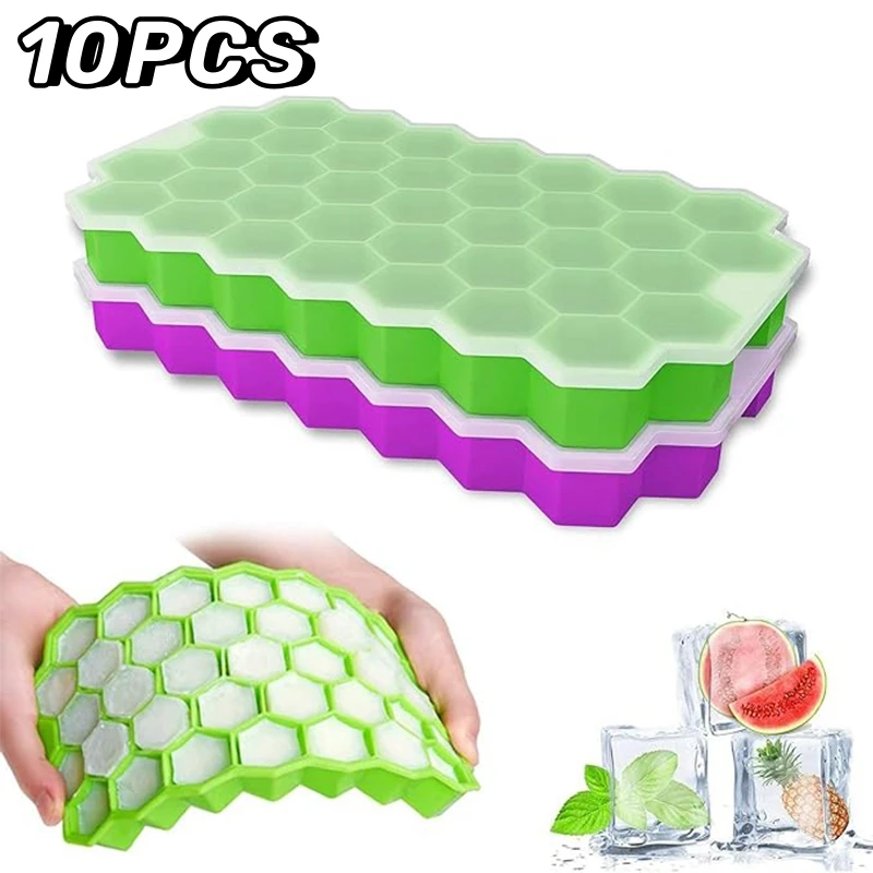 10 шт., силиконовая форма для льда, 37 ячеек | AliExpress