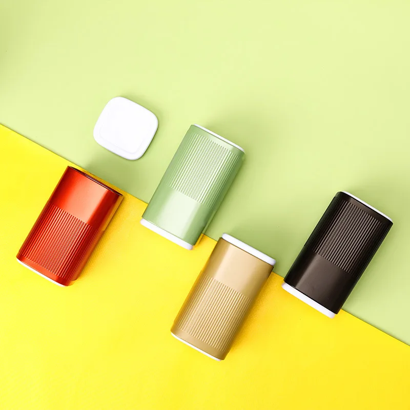 

Stripe Tea Sealed Box Teaware Storage Container Jar Tin Empty Square Can Candy Iron Canister Tea Box for Kitchen Coffee Sugar