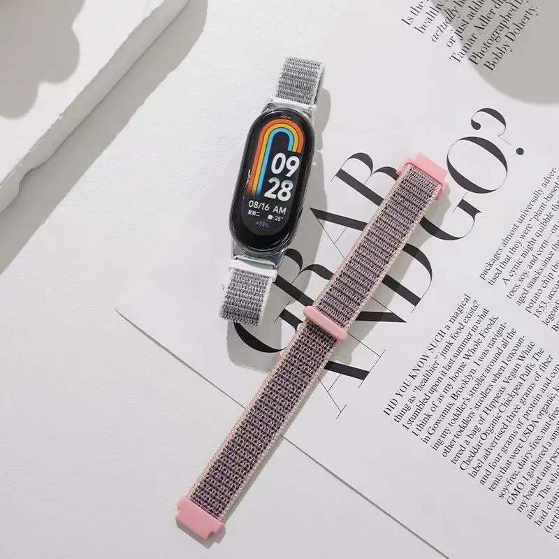 Nylon Strap For Mi band 8 Correa Bracelet Breathable Sport Watchband For Xiaomi mi band 8 Strap Replacement Belt Accessories