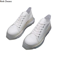 rmk owews new high quality cowhide heightening casual shoes for men and women crystal bottom leather sneakers